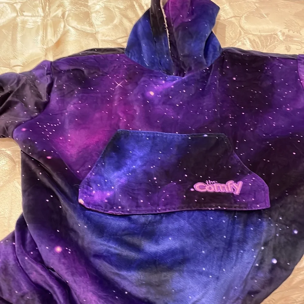 Comfy USA Original Jr. - Purple Galaxy Oversized pullover - 10 years old & under